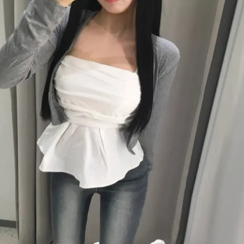[BUNJANG] Smocked Banding Flare Camisole - New / 스모크 밴딩 플레어 나시 새상품