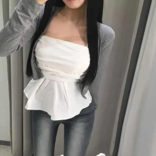 [BUNJANG] Smocked Banding Flare Camisole - New / 스모크 밴딩 플레어 나시 새상품