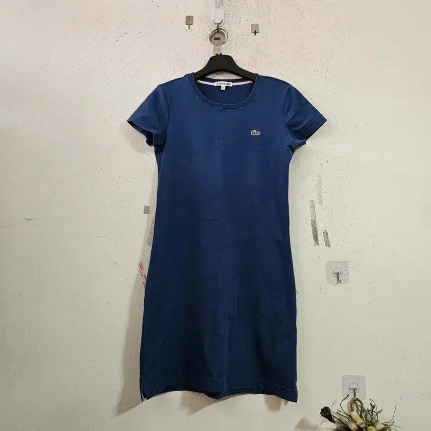 [BUNJANG] Lacoste Women's Navy Collar Dress / 라코스테 여성 카라 원피스 네이비
