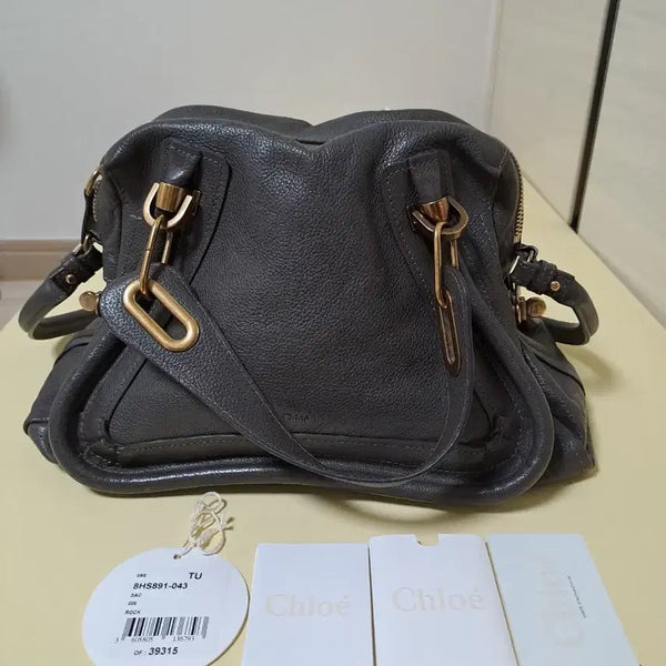 [BUNJANG] Chloé Marcie Medium Shoulder Bag Dark Gray / 끌로에 파라티 미듐 다크 그레이