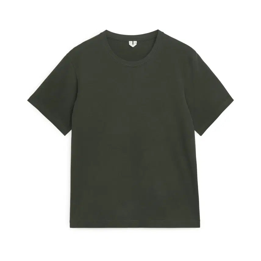 [BUNJANG] Arket Heavyweight T-shirt Dark Forest Green / [M] 아르켓 Arket 헤비웨이트 반팔티셔츠 다크포레스트그린