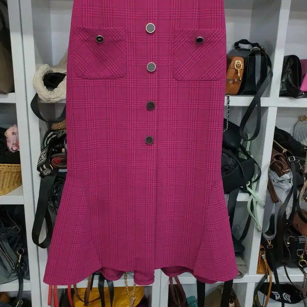 [BUNJANG] Ozzie Coen Button Detail Skirt / 오즈세컨 단추포인트 치마 둘레64