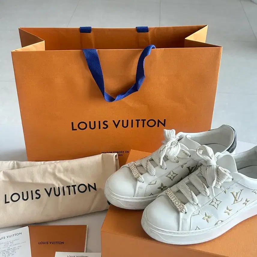 [BUNJANG] Louis Vuitton Time Out Sneakers Gold / 루이비통 타임아웃 스니커즈 골드 (백화점상품)