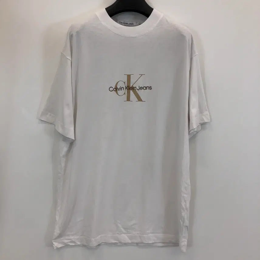 [BUNJANG] Calvin Klein Monogram Oversized T-Shirt (M/95-100) / ck 캘빈클라인 모노그램 오버반팔 M 95-100