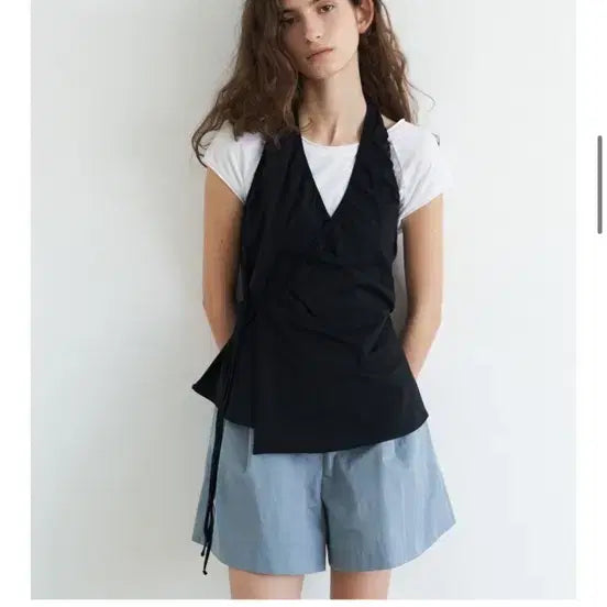 [BUNJANG] The Lai Wrap Top / 더라이 랩 탑