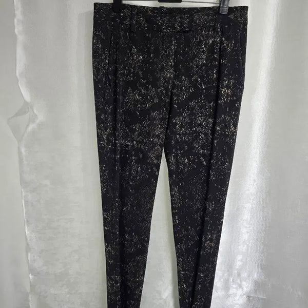 [BUNJANG] Theory Patterned Black Slacks Pants / 띠어리 패턴 바지 블랙 (2375)