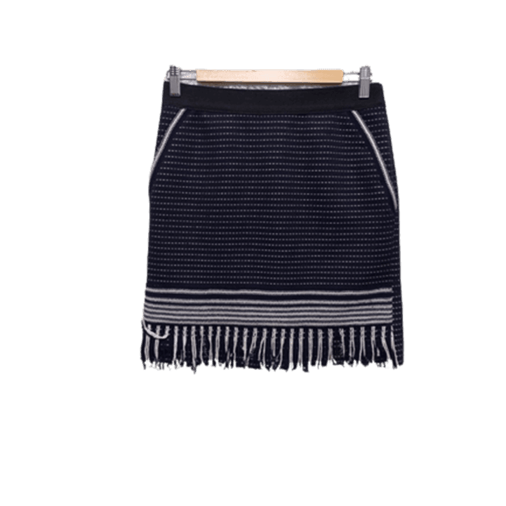 [BUNJANG] System Women's Knit-Accented Midi Skirt / 시스템 정품 H라인 여자 춘추용 니트배색 여성용 미디스커트치마67-98