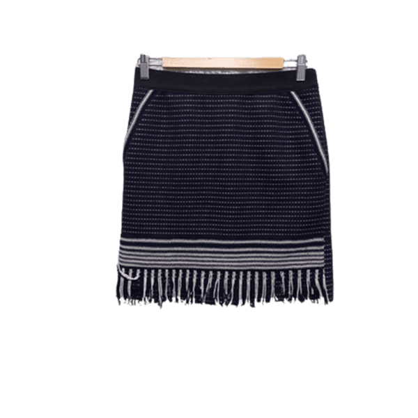 [BUNJANG] System Women's Knit-Accented Midi Skirt / 시스템 정품 H라인 여자 춘추용 니트배색 여성용 미디스커트치마67-98