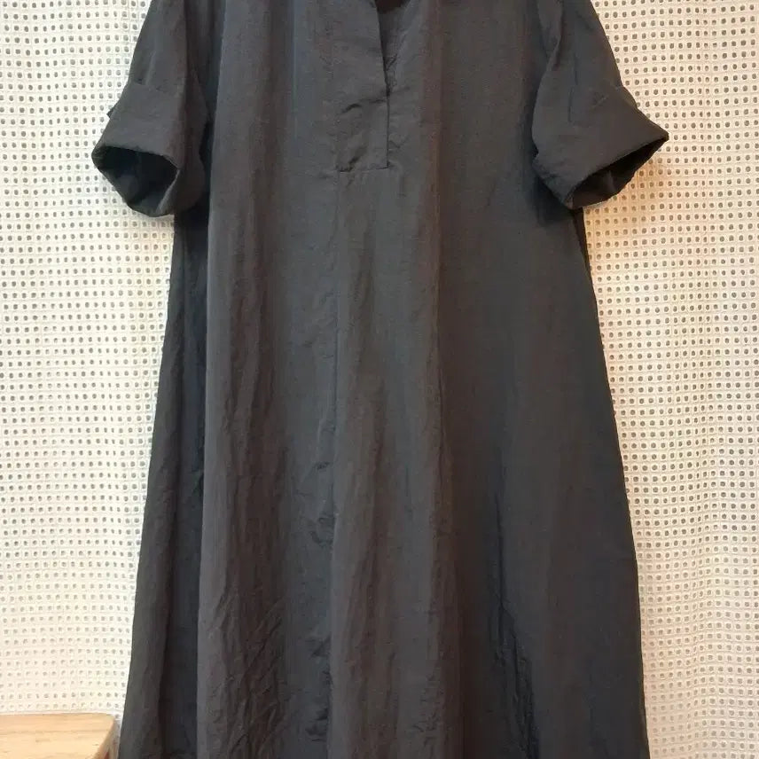 [BUNJANG] YohanneX Black Shirt Dress Size 96 / 요하넥스 블랙 셔츠 원피스 96