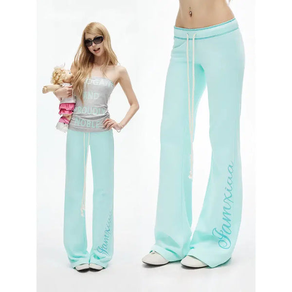 [BUNJANG] iamxiaa Mint Low-Rise Slim Sweatpants / iamxiaa 아엠시아 민트 로우라이즈 슬림 스웨트 팬츠