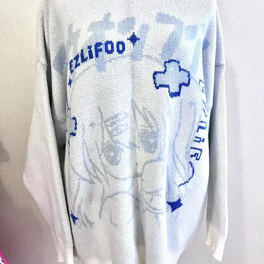 [BUNJANG] Mizuiro Subculture Knit Oversized Sweater / 미즈이로 서브컬처 니트