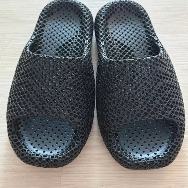 [BUNJANG] 3D Printed Elastic Zero-Gravity Cushion Slippers - Black, Size 280 / 3D 프린팅 탄성 무중력 쿠션 슬리퍼 블랙 280