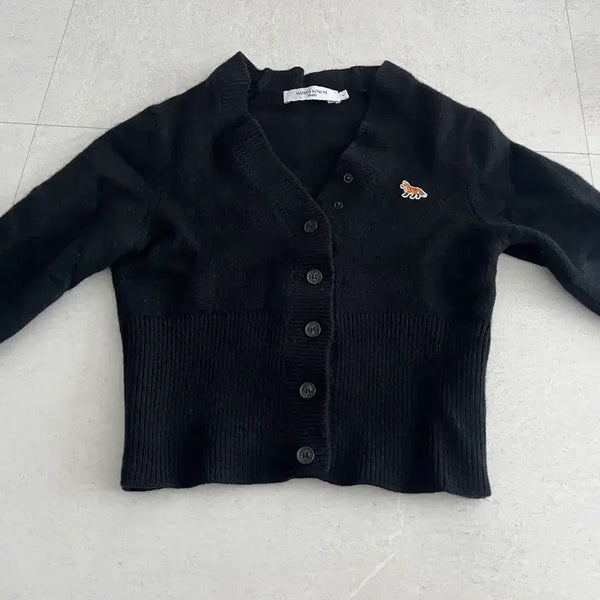 [BUNJANG] Maison Kitsuné V-Neck Wool Cardigan / 메종키츠네 브이넥 울 가디건