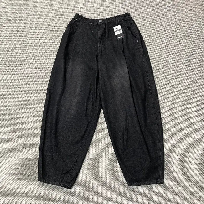 [BUNJANG] INDIO Wide Fit Black Jeans (32 Inch, New) / 32 새상품 INDIO 벌륜 와이드핏 흑청바지 N.9735