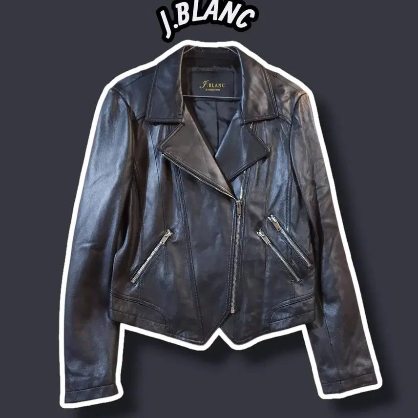 [BUNJANG] J.Blanc Lambskin Rider Jacket Black / 66/ 제이블랑 양가죽 라이더 자켓 블랙 /0810