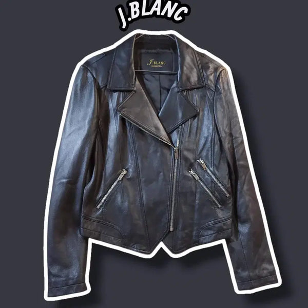 [BUNJANG] J.Blanc Lambskin Rider Jacket Black / 66/ 제이블랑 양가죽 라이더 자켓 블랙 /0810