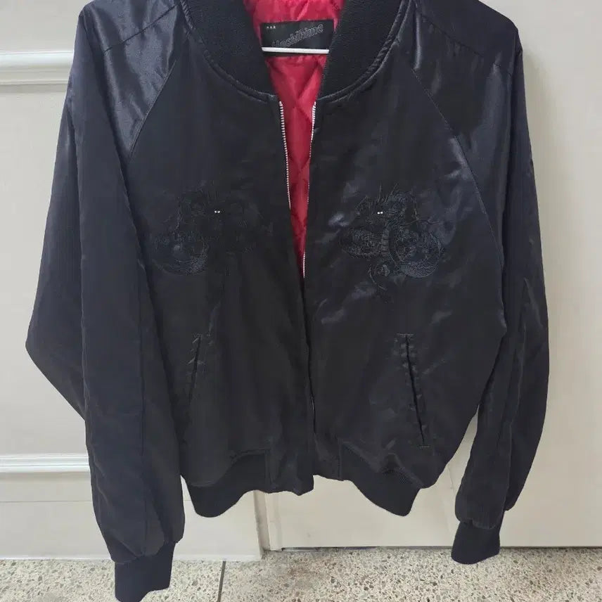 [BUNJANG] Hoshihime Triple Black Dragon Sukajan Jacket / 호시히메 스카쟌 트리플 블랙 드래곤 자켓