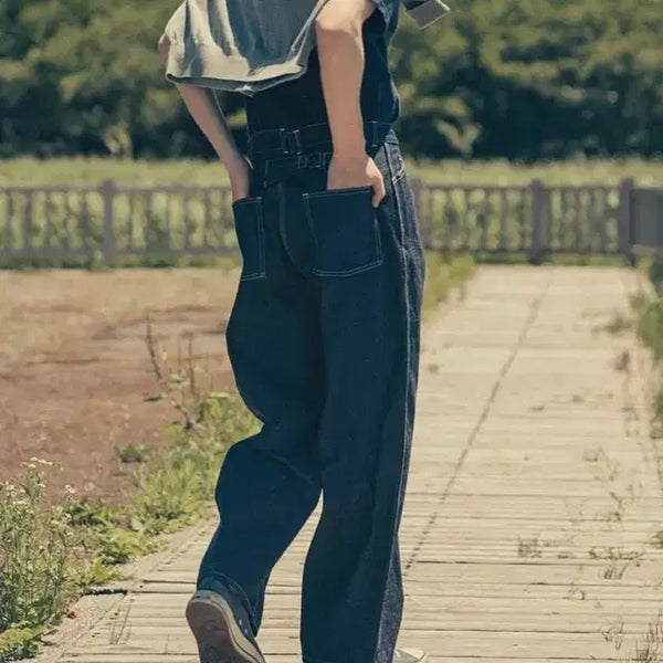 [BUNJANG] Apraesse Military Denim Trousers / (2) 아프레쎄 밀리터리 데님 트라우저