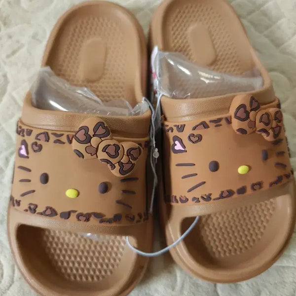 [BUNJANG] Hello Kitty Slippers Brown 230mm / 헬로키티 슬리퍼 브라운 230