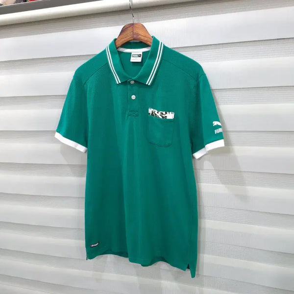 [BUNJANG] Puma Cotton Short Sleeve Polo Shirt - L / 일본판 PUMA 반팔 카라티- L