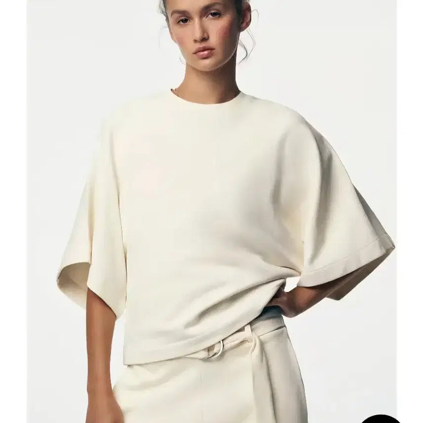 [BUNJANG] ZARA Batwing Sleeve T-Shirt - Medium / ZARA 자라 가오리핏 티셔츠 55