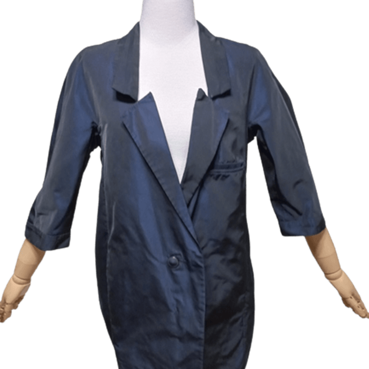 [BUNJANG] KUHO Women's Balloon Spring/Fall Long Windbreaker Jacket Size 85-94 / 구호KUHO 정품 벌룬 여자 춘추용 여성 바람막이롱자켓85-94
