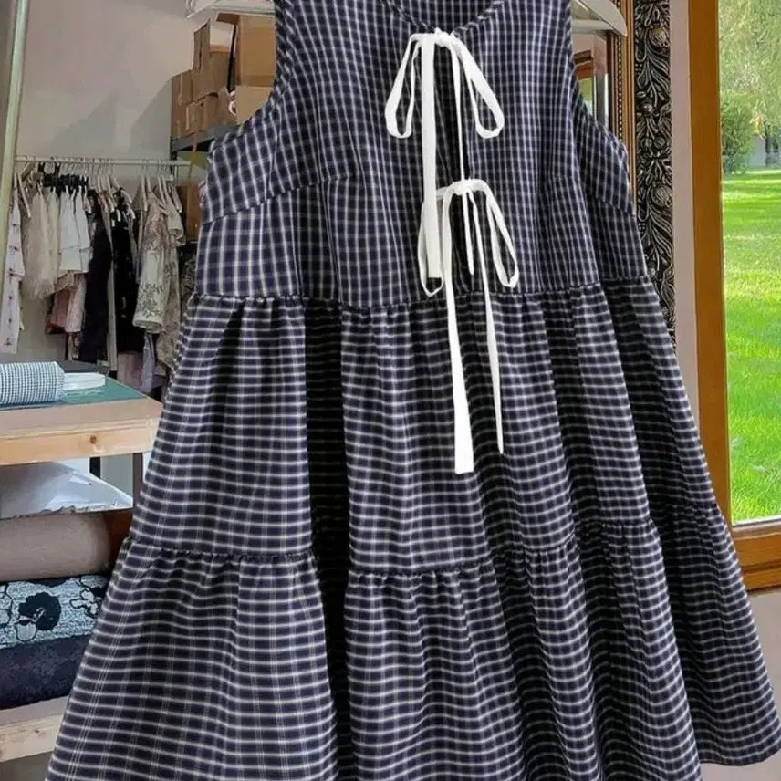 [BUNJANG] Plus Size Sleeveless A-Line Maxi Dress / 단순개봉(4XL)가단127/나시 A형 원피스/빅사이즈