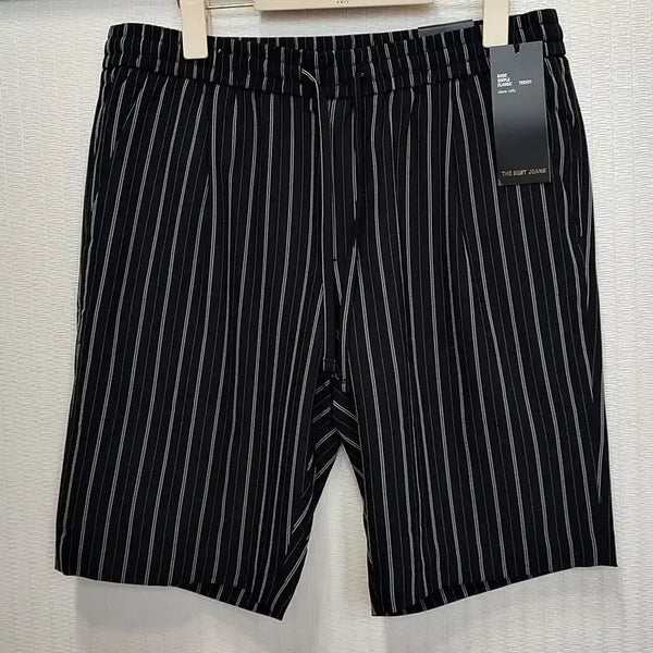 [BUNJANG] Men's Summer Striped Stretch Banding Shorts / 남자반바지32 여름 밴딩 스판 청반바지 반바지 새상품