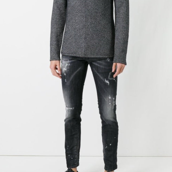 [BUNJANG] Dsquared2 Clement Paint Span Denim Jeans / 32인치)디스퀘어드 페인팅 클레멘트 스판 청바지
