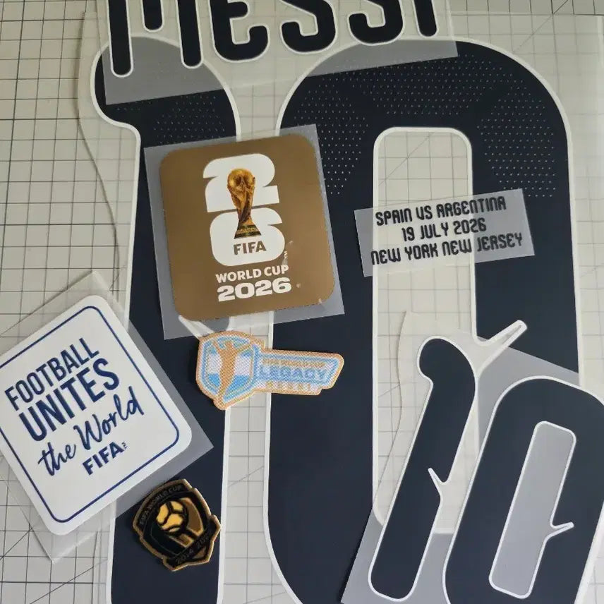 [BUNJANG] Argentina 2022 World Cup Final Name Set & Patch Set / 26-28 아르헨티나 네임셋 월드컵 결승 패치 세트