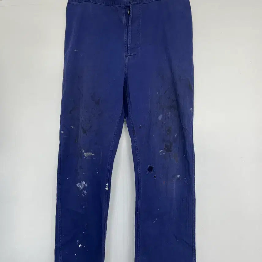 [BUNJANG] French Workwear Herringbone HBT Sanforized Chore Pants (50s-60s) / 50s-60s 프렌치 워크웨어 헤링본 hbt sanfor 초어 팬츠