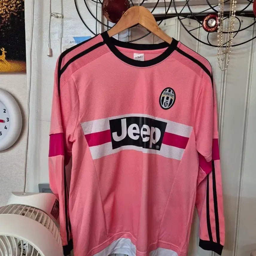 [BUNJANG] Juventus Pink Long Sleeve Jersey / 유벤투스 핑크 롱슬리브 져지  90  95