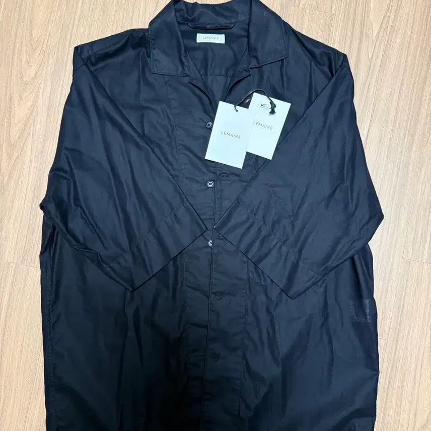 [BUNJANG] Lemaire Open Collar Shirt Black 50 / 르메르 오픈카라셔츠 50 블랙