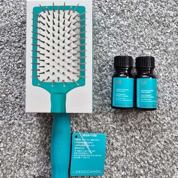 [BUNJANG] Moroccanoil Mini Paddle Brush & Treatment Set / (새상품) 모로칸오일 브러쉬 & 트리트먼트 2개 세트