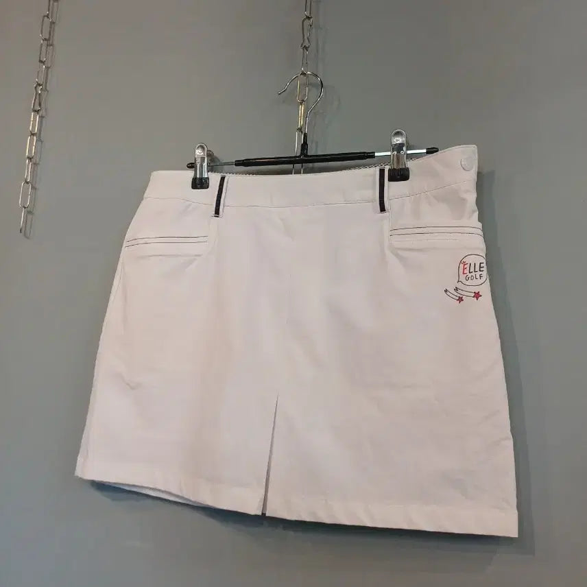 [BUNJANG] Elle Women's Golf Skirt White Size 73 / 엘르 여성 골프 스커트 화이트 73
