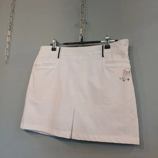 [BUNJANG] Elle Women's Golf Skirt White Size 73 / 엘르 여성 골프 스커트 화이트 73