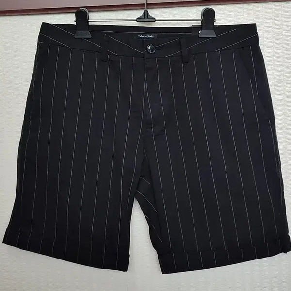[BUNJANG] Men's Cotton Stripe Summer Shorts (Size 32) / 새옷 면반바지32 남성 여름 스트라이프 반바지