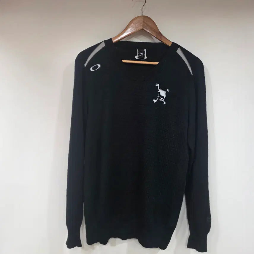 [BUNJANG] Oakley Black Knit Sweater / 오클리 블랙 니트 스웨터