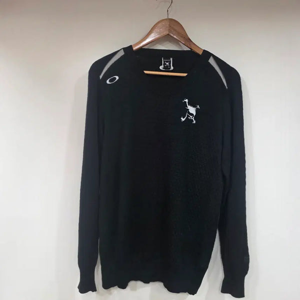 [BUNJANG] Oakley Black Knit Sweater / 오클리 블랙 니트 스웨터