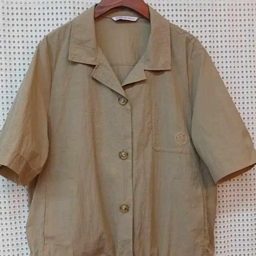 [BUNJANG] Chatelaine Short-Sleeve Shirt Beige 95 / 샤트렌 반팔 셔츠 베이지 95