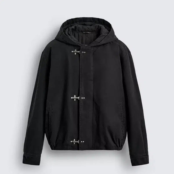 [BUNJANG] Zara Toggle Button Hooded Jumper / [M] 자라 토글 버튼 후드 점퍼
