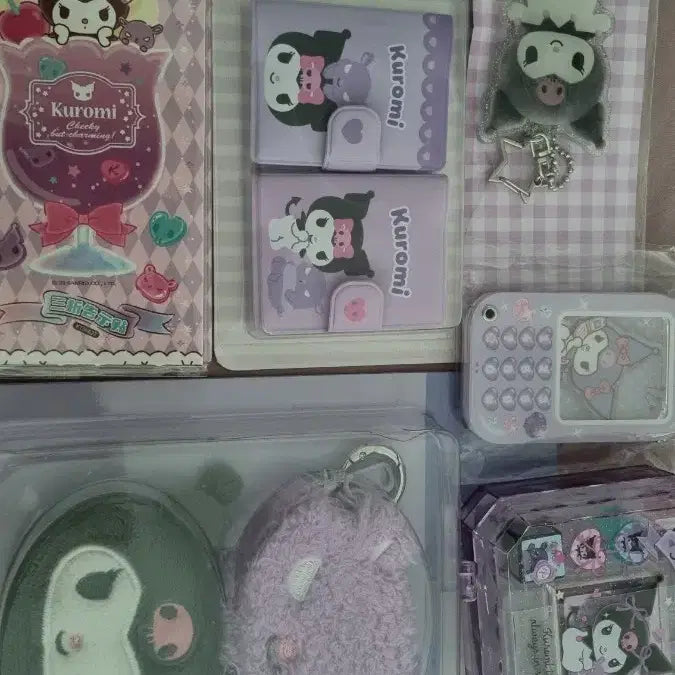 [BUNJANG] Sanrio Kuromi Stationery Bundle Set / 산리오 쿠로미 박스 판매  키링 수첩 파우치 메모장 등 일괄 판매