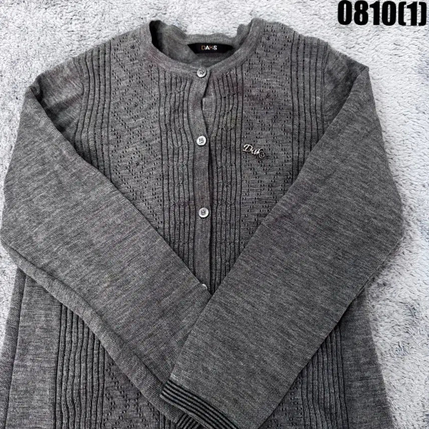 [BUNJANG] Daks Knit Cardigan Charcoal / 닥스 니트가디건 챠콜