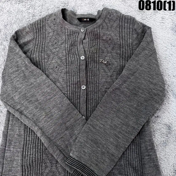 [BUNJANG] Daks Knit Cardigan Charcoal / 닥스 니트가디건 챠콜