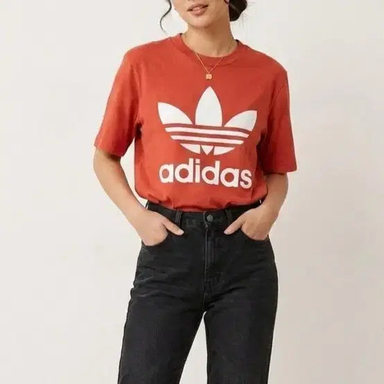 [BUNJANG] Adidas Big Logo T-Shirt Unisex M / [공용95]아디다스 빅로고 티셔츠