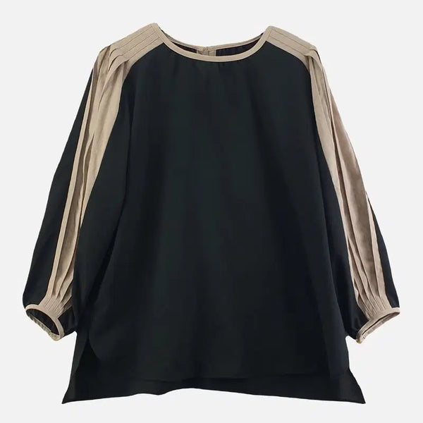 [BUNJANG] Black Women's Blouse / 블랙 여자 블라우스 FREE N9871
