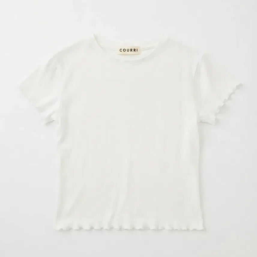 [BUNJANG] Courri White Oversized Short Sleeve T-Shirt / COURRI 화이트 오버사이즈 반팔티