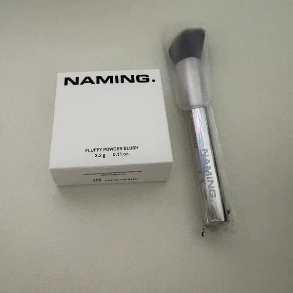[BUNJANG] Naming Fluffy Powder Blush (Joy) with Brush Set - Sealed / (미개봉) 네이밍 블러셔 조이 + 브러쉬