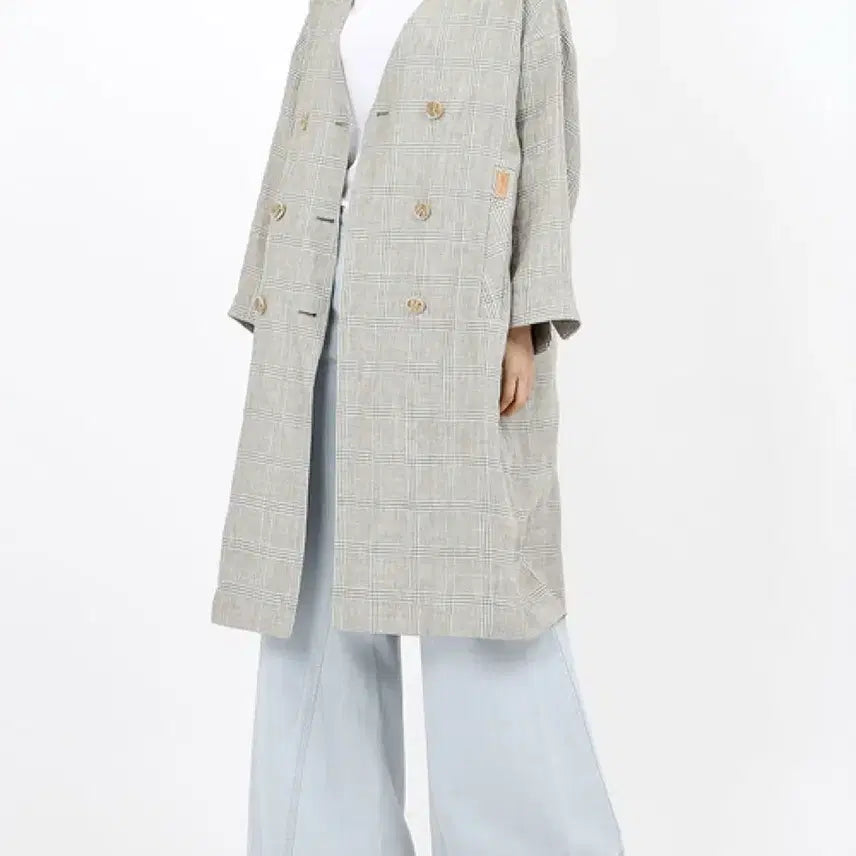 [BUNJANG] Thursday Island Linen Long Jacket / 써스데이아일랜드 린넨 롱자켓
