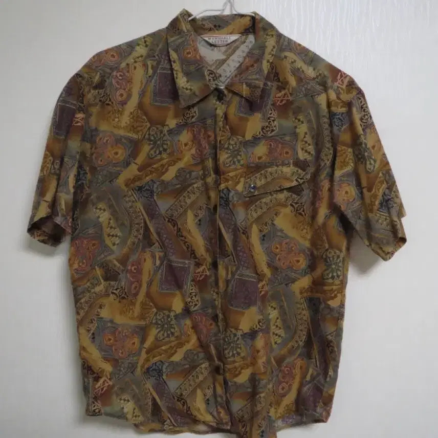 [BUNJANG] Marshall Lester Vintage Pattern Shirt (M) / marshall lester 빈티지 패턴 셔츠 (M)